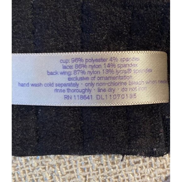 Cacique Pink Black Plaid Lace Trim Balconette Underwire Double Strap Bra-40D - Picture 12 of 12